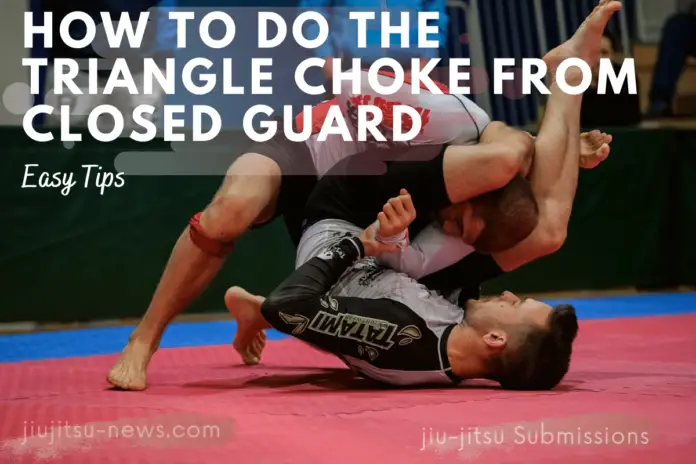 How to do the triangle choke from closed guard