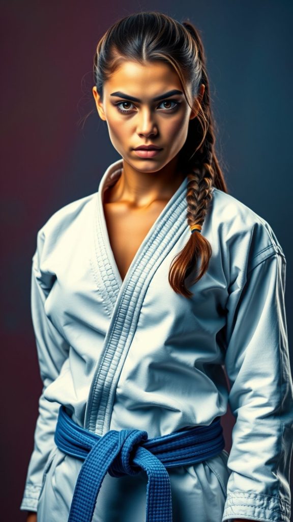 Jiu Jitsu Aesthetic Girl Wallpaper: Strength, Beauty, and the Spirit of the Fight